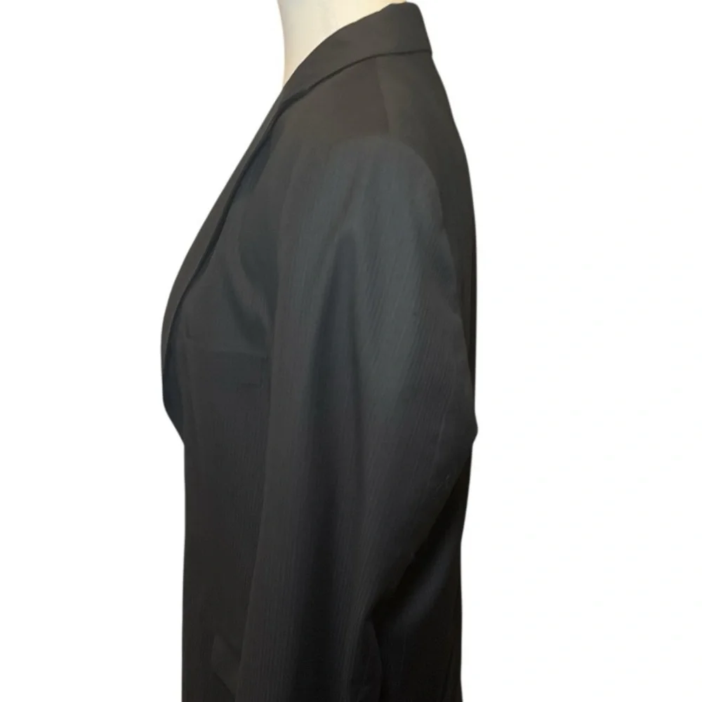 Christian Dior Black Pinstripe Blazer Sport Coat Jacket Men’s 38R IT48